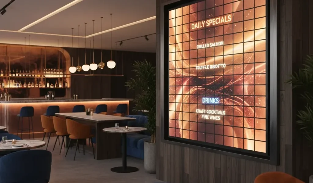 LED экраны для кафе и ресторанов