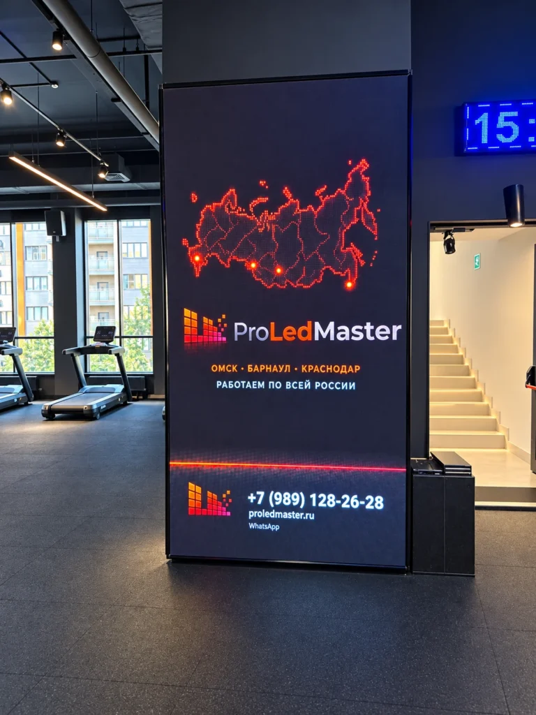 Экран с фирменным контентом ProLedMaster